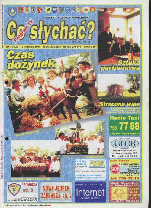 Okładka gazety Co słychać? - nr 35 (153) 2000